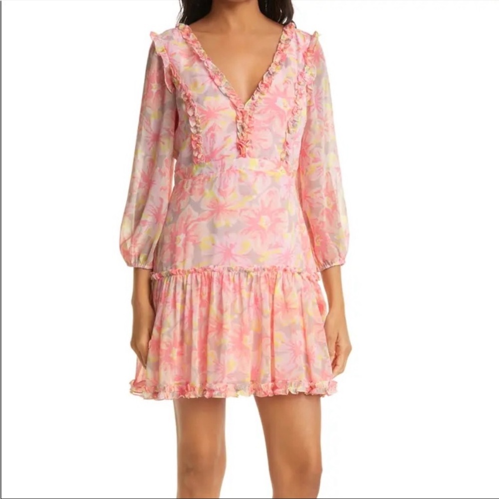 #LLL——NWT REVOLVE’S LIKELY MIA FLORAL DRESS 00